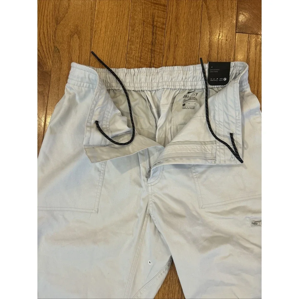 Nike Golf Pants Men's Large Standard Fit Khaki‎ Side Pocket Sporty Lightweight